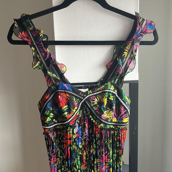 3.1 Phillip Lim floral colorful plisse dress - Picture 5 of 16